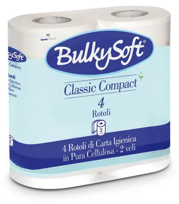 2-lagiges Toilettenpapier, weich, weiß, 4 Rollen à 500 Blatt
