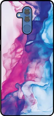 Produktbild von Smartphonica Telefon Fall geeignet für Huawei Mate 20 Lite mit rosa blau Marmor Print - TPU Backcover Fall Rose blau Marmor Design