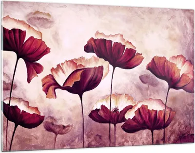 Produktbild von Bilder auf glas - Mohn Blume Wiese - 120x80cm - Glasbilder - Wandbilder - Kunstdruck - zum Aufhängen bereit - Wanddekoration aus Glas - Glas Bilder - Wandbild auf Glas - Einteilig - GAA120x80-3934