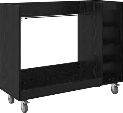 Zdjęcie produktu dla vidaXL Szafka golfowa z kołem Uni o wyglądzie czarnego dębu 120 x 45 x 98 cm