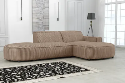 Produktbild von Emoebel24 Ecksofa Lucas Beige mit Ottomane, Sofa L-form 284x166x70 cm