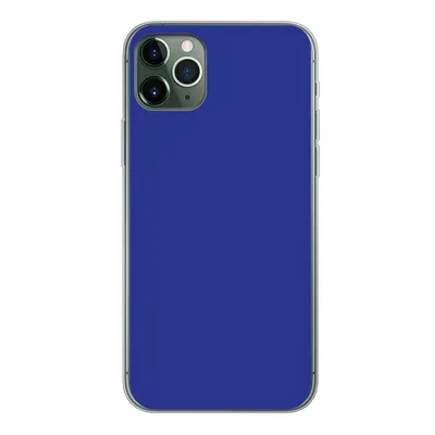 Produktbild von MuchoWow® Handyhülle Schutzhülle Hülle für iPhone 11 Pro Max Blau - Einfarbig - Dunkelblau Silikon Softcase Handy Hülle - Schutz