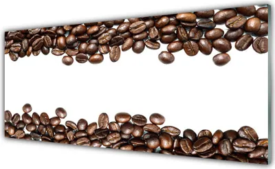 Produktbild von Küchenrückwand aus Glas 125x50cm Spritzschutz Kaffeebohnen Küche