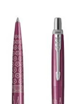 Obrázek produktu pro Parker 2198195, Spona, Zasouvací propiska se sponou, Doplnitelný, Modrá, 1 kusů, Střední