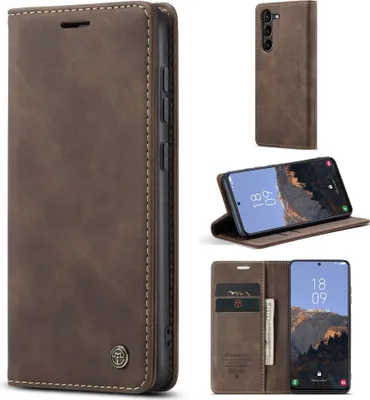 Produktbild von Samsung Galaxy S23 Hülle - CaseMe 013 Klapphülle - Dunkelbraun