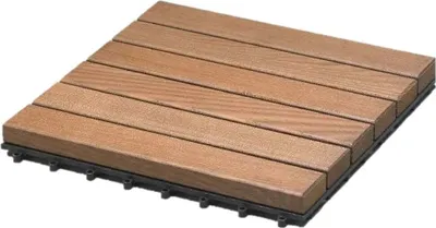 Produktbild von iWerk Klickfliese Thermoesche 30 x 30 x 3,1 cm natur 4 Stück