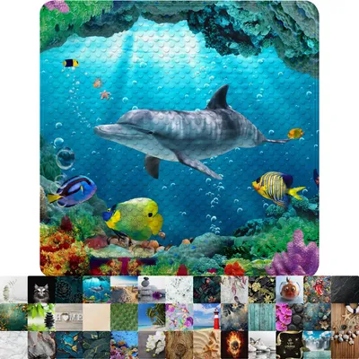 Produktbild von Sanilo Badematte Delphin Korallen 53 x 53 cm