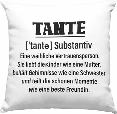 Produktbild von Trendation - Beste Tante Definition Geschenk Lustig Geschenkidee Geburtstag Weihnachten (Rosa)