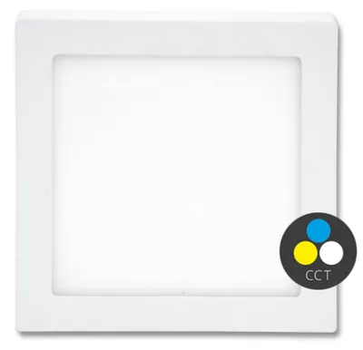Immagine prodotto di Lampada da incasso a LED Ecolite SMD 22,5 x 22,5 cm 18 W CCT IP44 1550 lm LED-CSQ-CCT/18W/BI