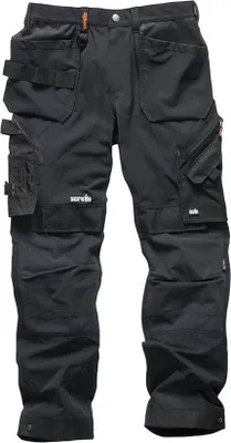 Produktbild von Arbeitshose mit Holstertaschen „Pro Flex Plus“, schwarz Größe 46 regulär