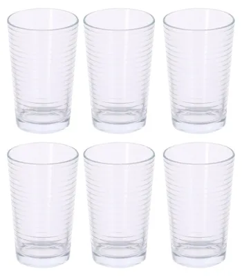 Productafbeelding van Alpina waterglazen, set - set van 6 glazen - transparant, vaatwasmachinebestendig - 220 ml