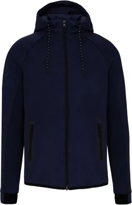 Produktbild von Proact Herren Sweatjacke Sweatshirt Kapuzenpullover Pullover Hoodie, Größe:XS, Farbe:French Navy Heather