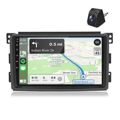 Obrázek produktu pro Rádio s Androidem, 4+64GB, kompatibilní s vozy Mercedes-Benz Smart Fortwo 451 (roky výroby 2005-2010), s funkcemi: ovládání z volantu (SWC), Wi-Fi, DAB+, Android 15, RDS