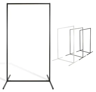 Image de Portant à vêtements - Métal - Sur pied - 140 x 80 cm - Noir