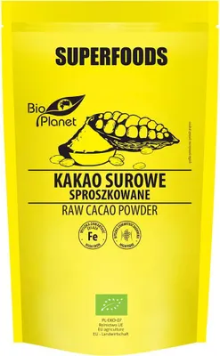 KAKAO SUROWE SPROSZKOWANE BIO 150 g - BIO PLANET SUPERFOODS