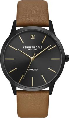 Produktbild von Kenneth Cole New York Herren-Armbanduhr Analog Quarz Leder KC15111012