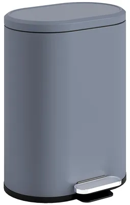 Produktbild von Mülleimer Küche 30 Liter Treteimer mit Soft-Close-Deckel, Pedal aus Metall, Grau, 36,5 X 31 x 61 cm