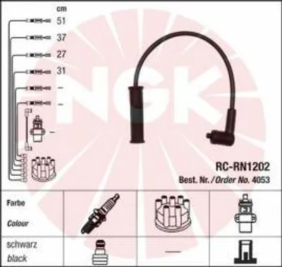 Produktbild von Ngk Zündleitungssatz  4053