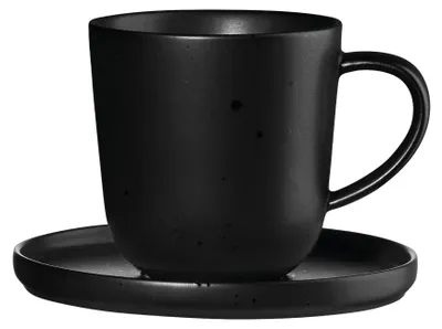 Image de Tasse à espresso avec soucoupe Asa Selection Coppa Kuro, 80 ml