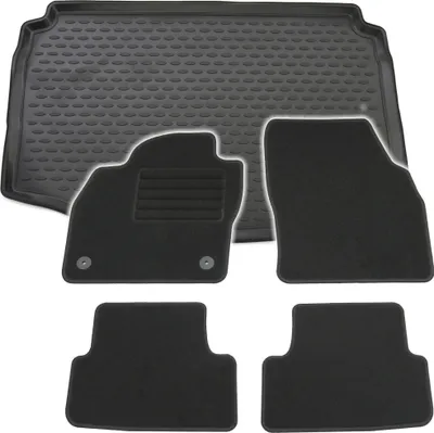 Produktbild von Gummi-Kofferraumwanne + Fußmatten Set für Seat Arona KJ, Bj. 11/2017-
