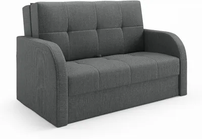 Produktbild von LIKMA Dunkelgrau TOGO 3-Sitzer Sofa mit Schlaffunktion und Stauraum, 155 x 90 x 100 cm, Schlafsofa Stoff Inari