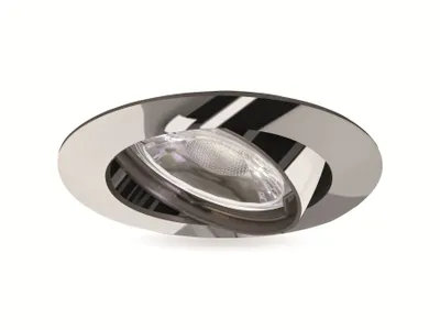 Imagen del producto de Foco empotrable LED Müller-Licht 21520014, clase de eficiencia energética: A+, 5W, 300 lúmenes, 2700K, color cromado