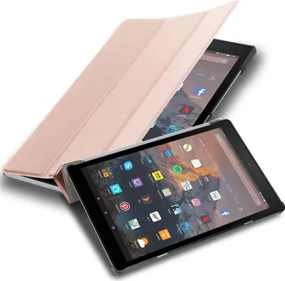 Obrázek produktu pro Cadorabo Protective Case for Kindle FIRE HD 10 2017 (7th Gen) Tablet Case in Pink Case Cover Pocket Auto Wake up