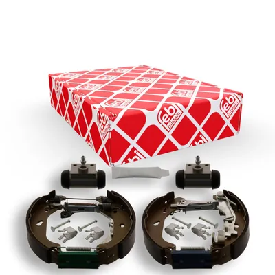 Produktbild von Febi Bremsbackensatz Trommelbremsen Set Hinten für FIAT PUNTO (188) 38744