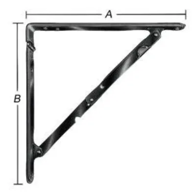 Produktbild von VORMANN Klappkonsole L300xT300mm mit diagonalem Tragarm Stahl,weiß, beschichtet