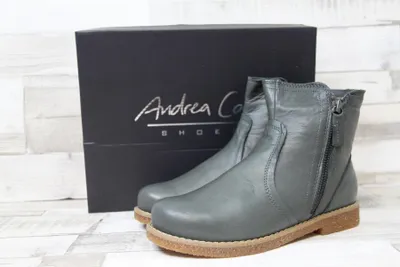 Image de Bottes Andrea Conti pour femmes, couleur ardoise, avec deux fermetures éclair, taille 41