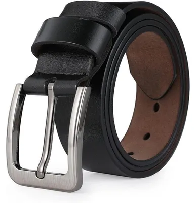 Zdjęcie produktu dla Skórzany pasek męski, szerokość 38 mm, wykonany z naturalnej skóry, kolor czarny, długość 110-175 cm, styl biznesowy, retro, idealny do jeansów