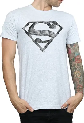 Produktbild von Superman - T-Shirt Logo für Herren BI770 (XL) (Grau)