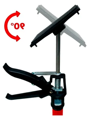 Produktbild von Teleskopstütze, stufenlos ausziehbar von 115 – 290 cm, Einhandbedienung, belastbar bis 30 kg, mit Blitz-Spanner, Einhandstütze Montagestütze Deckenstütze Baustütze Trockenbau