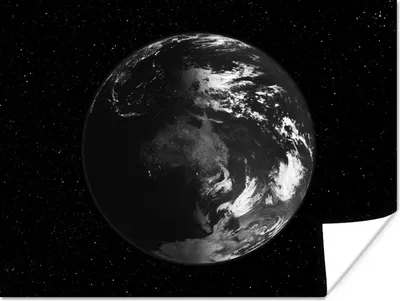 Produktbild von MuchoWow® Poster Erde - Planeten - Sterne 120x90 cm - Wandbild