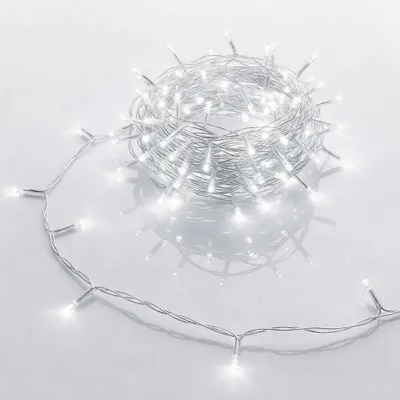 Obrázok produktu pre Svetelná reťaz s 80 LED diódami v studenej bielej farbe s časovačom - 800 cm - Vianočná svetelná reťaz dekorácie interiérové osvetlenie