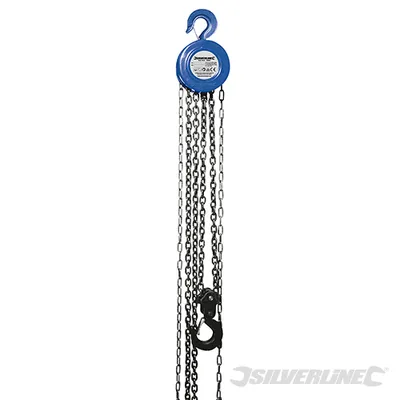 Obrázek produktu pro Řetězový kladkostroj Silverline Max. 2 tuny 3m Zvedací řetěz na lahve Ratchet Lever Hoist NEW