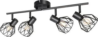 Produktbild von Vintage Deckenleuchte RETRO 4-flammig E14 – Industrielles Design für Smart Home Beleuchtung