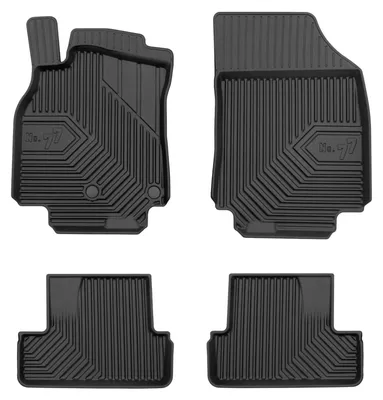 Image de Tapis de sol en caoutchouc pour Renault Megane III 2008-2016 (coupé) – 4 pièces, noirs, sur mesure