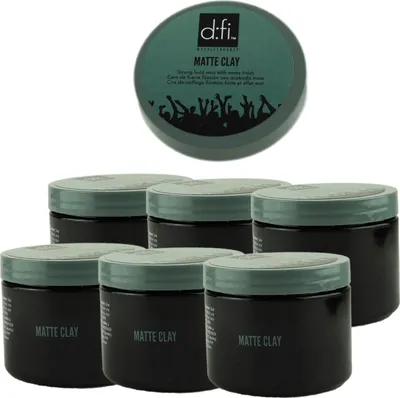 Produktbild von Revlon d:fi Matte Clay 6 x 150 g Haarwachs matt starker Halt Set