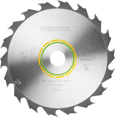 Produktbild von Festool Panther-Sägeblatt 230x2,5x30 PW18 | 500646