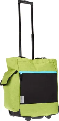 Produktbild von Trolly Einkaufstrolley Einkaufsroller Alessandro Pro Shopper mit stabilem Stand Einkaufstrolly Saunatrolley Trolley 38L XL groß 12894 Two Tone Green Grün