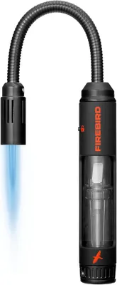 Immagine prodotto di Accendino a gas con serbatoio trasparente colorato e collo flessibile. Resistente al vento. Ideale per accendere candele