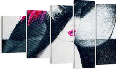 Produktbild von Bild auf Leinwand - Leinwandbild - Frau Modell - 100x60cm - Wand Bild - Wanddeko - Wandbilder - Leinwanddruck - Bilder - Kunstdruck - Wanddekoration - Leinwand bilder - Wandkunst - EG100x60-4020
