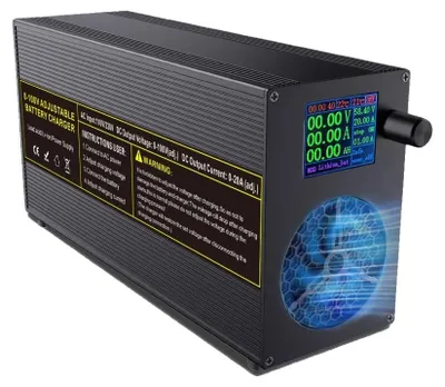 Image de Chargeur de batterie au lithium, courant réglable, charge intelligente, DC 100 V 20 A
