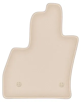 Produktbild von DURBAN Beige Velours-Fahrerfußmatte für Fiat 500L Minivan (2012-)