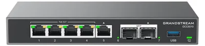 Image de Routeur Grandstream GCC6010 2,5 Gbps 2x Gigabit SFP 4x IEEE802.3af/at PoE Noir