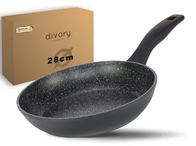 Produktbild von Bratpfanne Induktion Pfanne - 28 cm - Antihaftbeschichtung - Schwarz - Für alle Herdarten