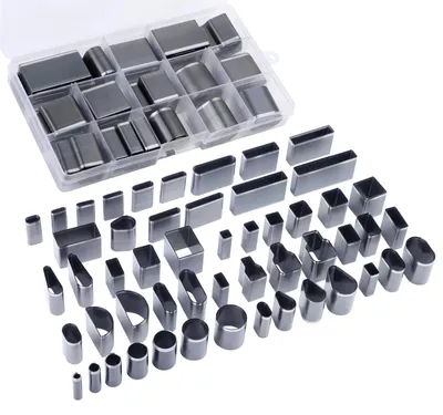 Leder-Lochwerkzeug-Set, 52-teilig, verschiedene Formen, Hohlstanzer
