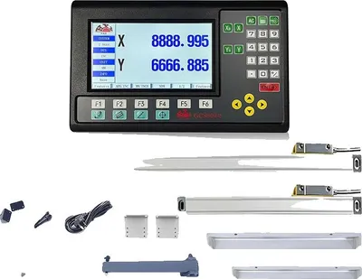 Obrázek produktu pro 2-osá sada LCD DRO, podpora 19 jazyků, přesnost 0,005 mm, 0,005mm LCD DRO SET
