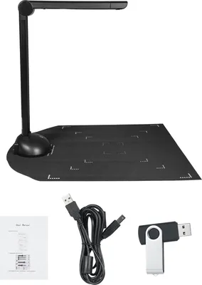 Image de Caméra documentaire A3 A4 Scanner 16 MP HD, LED, OCR, USB, compatible Windows – Pour les enseignants, les élèves, les cartes d'identité, les passeports